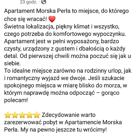 Apartman Morska Perla W Centrum 850m Do Morza Parking Wi-fi Plac Zabaw *
